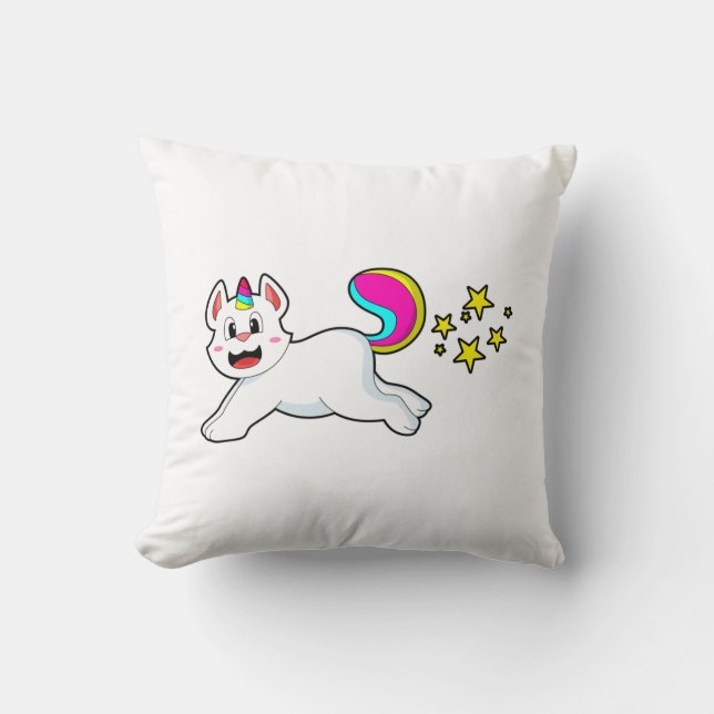 Cat as Unicorn Cushion (Front)