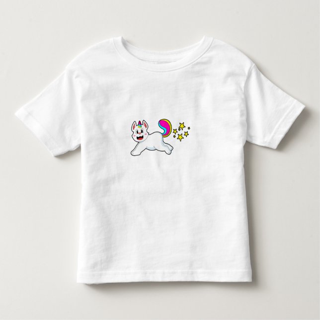 Cat as Unicorn Toddler T-Shirt (Front)