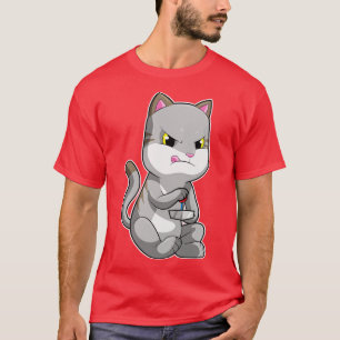 Cat as with Joystick T-Shirt
