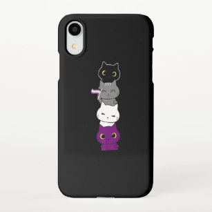 Cat Asexual Pride Cute Ace Flag Animal Pet Lovers iPhone Case