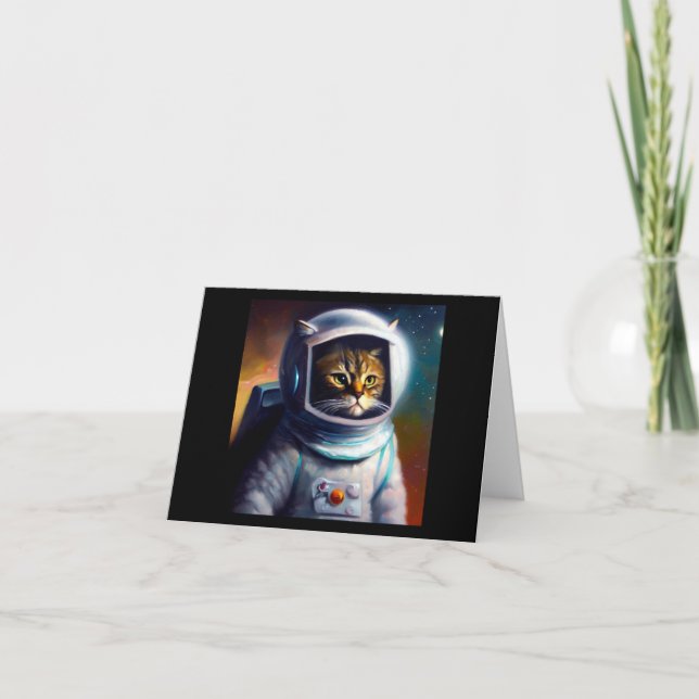 Cat Astronaut Card (Front)
