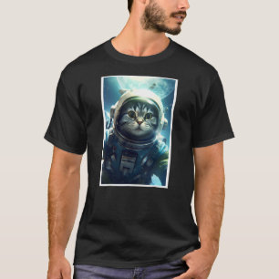 Cat Astronaut Catstronaut Galaxy Cat Rocket Cat Un T-Shirt