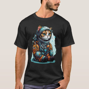 Cat Astronaut Helmet Space Explorer Astronauts Cat T-Shirt