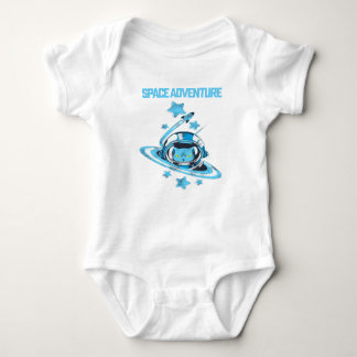 Cat Astronaut in Space T-Shirt Baby Bodysuit