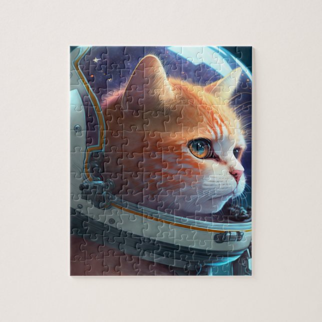 Cat Astronaut Jigsaw Puzzle (Vertical)
