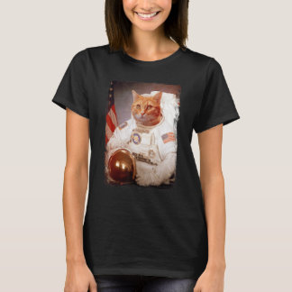 Cat Astronaut Moon Space Mission Animal Astronaut  T-Shirt
