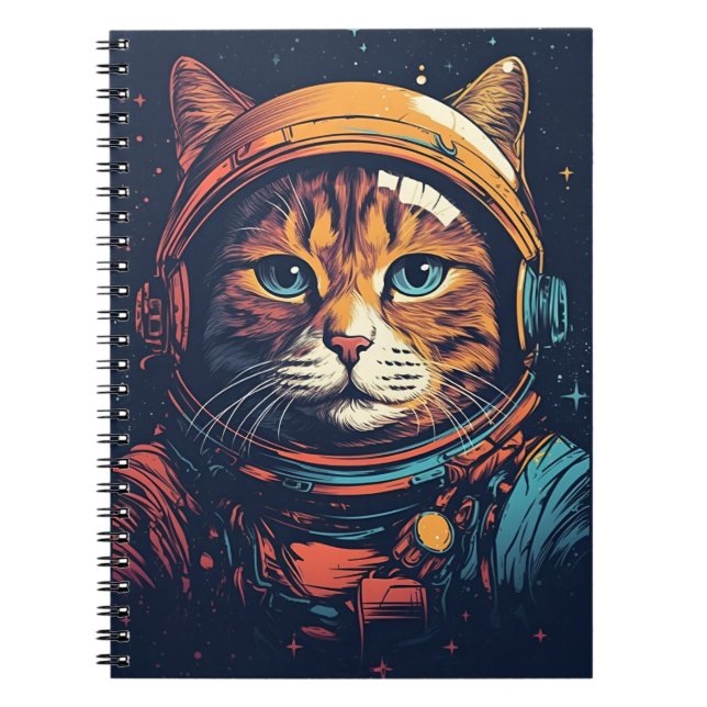 Cat Astronaut Notebook (Front)