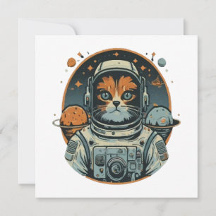 Cat-astronaut on Asteroids