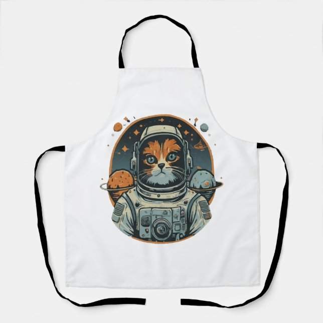 Cat-astronaut on Asteroids Apron (Front)