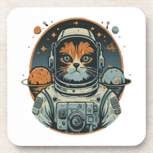Cat-astronaut on Asteroids Coaster