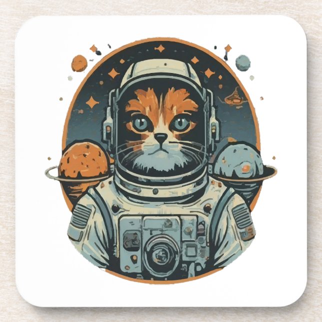 Cat-astronaut on Asteroids Coaster (Front)