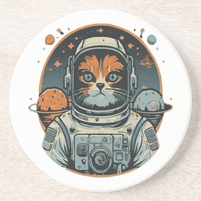 Cat-astronaut on Asteroids Coaster (Front)