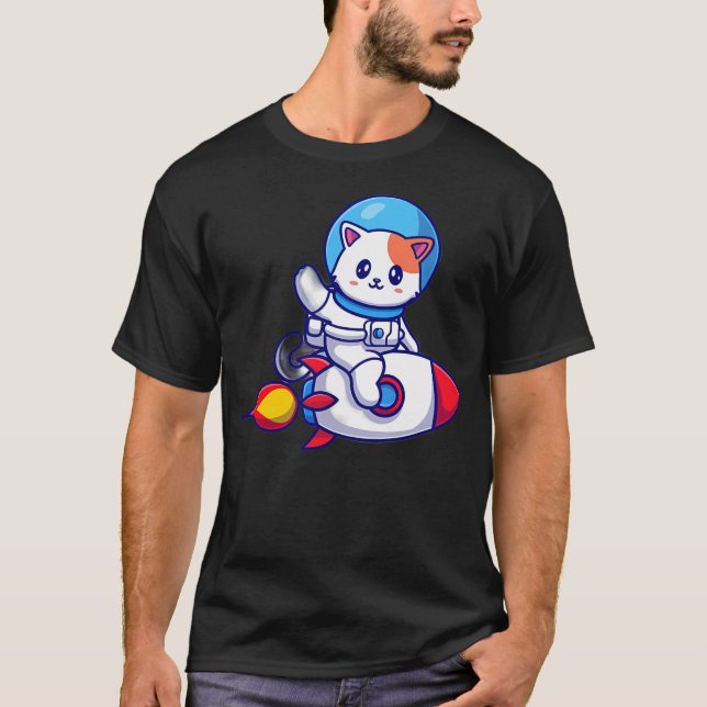 Cat Astronaut T-Shirt (Front)