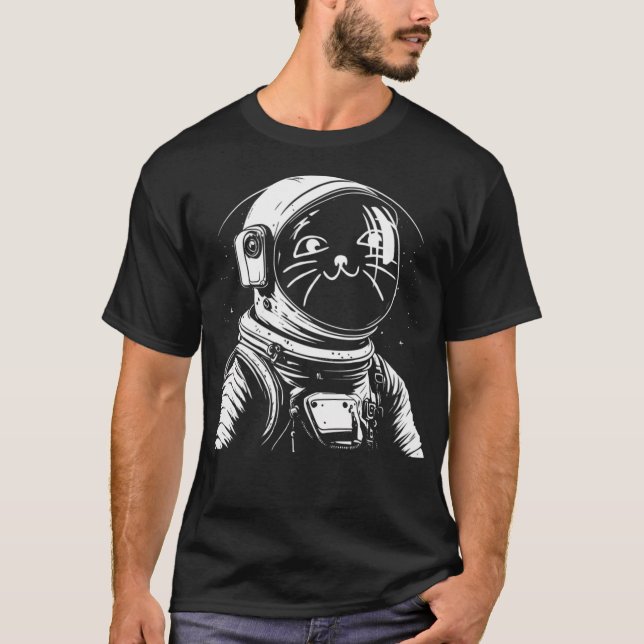 Cat Astronaut T-Shirt (Front)
