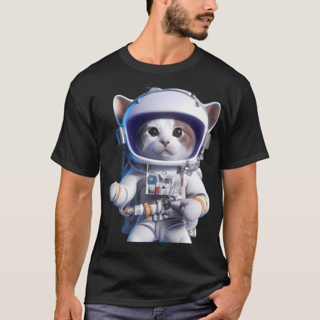 Cat Astronaut T-Shirt (Front)