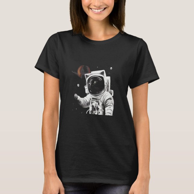 Cat Astronaut T-Shirt (Front)