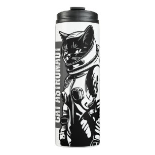 Cat Astronaut Thermal Tumbler