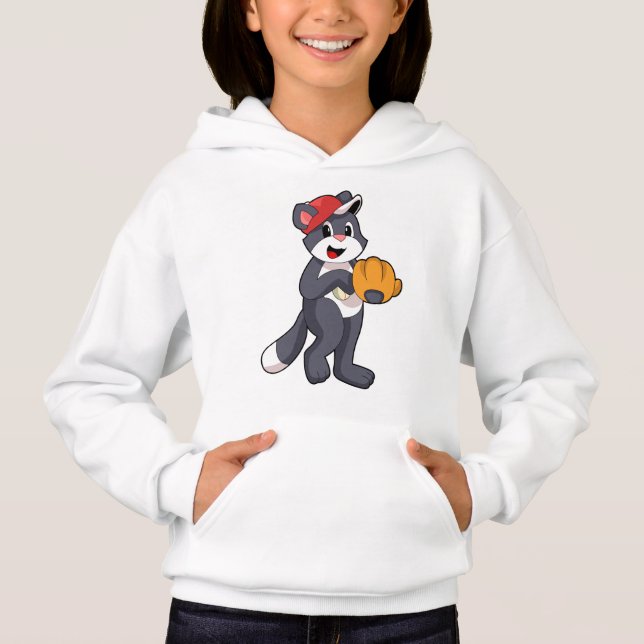 Cat at Baseball with Baseball glove.PNG (Front)