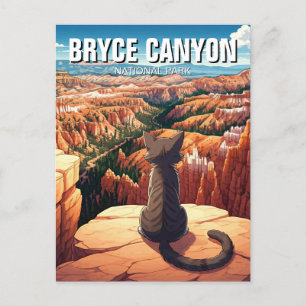 Cat at Bryce Canyon National Park Utah Postcard