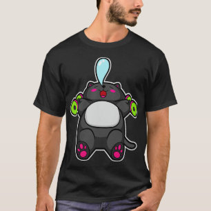 Cat at chest training with Dumbbells T-Shirt