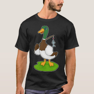 Cat at Fishing with Fishing rod T-Shirt