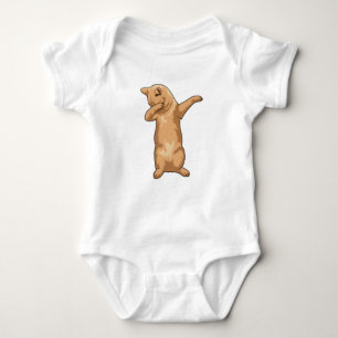 Cat at Hip Hop Dance Dab Baby Bodysuit