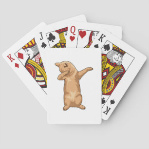 Cat at Hip Hop Dance Dab Playing Cards