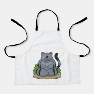 Cat at Yoga Fitness Apron