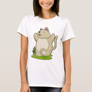 Cat at Yoga T-Shirt