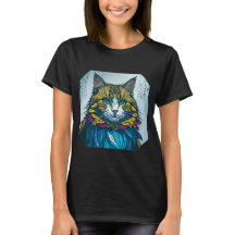 Cat Ate The Canary Feather | Colourful Portrait Ar