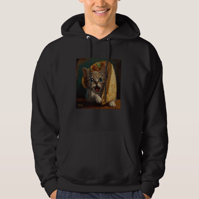 Cat Attack Taco Hoodie (Front)