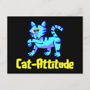 Cat-Attitude Postcard