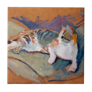 Cat, August Macke Ceramic Tile