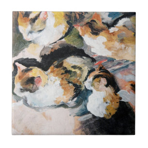 Cat, August Macke Ceramic Tile