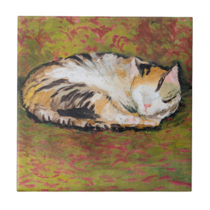 Cat, August Macke Ceramic Tile