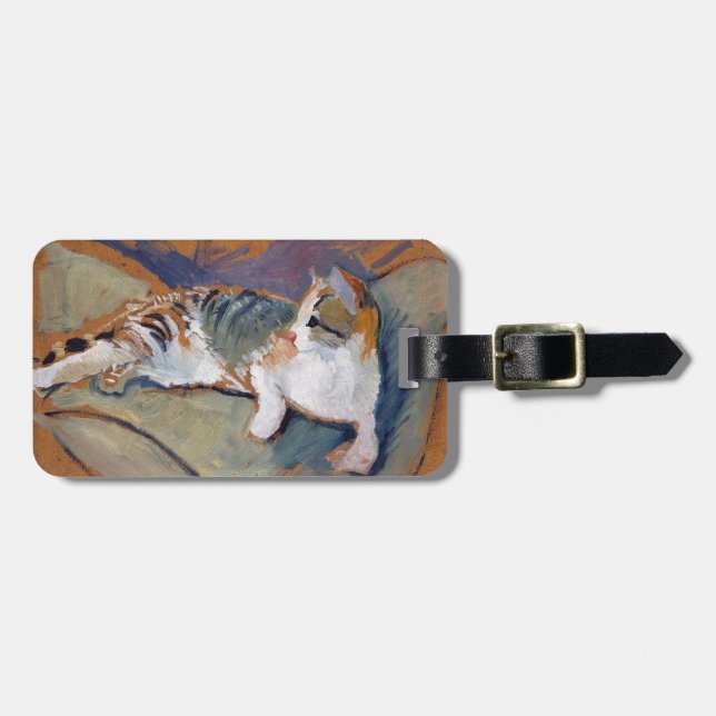 Cat, August Macke Luggage Tag (Front Horizontal)