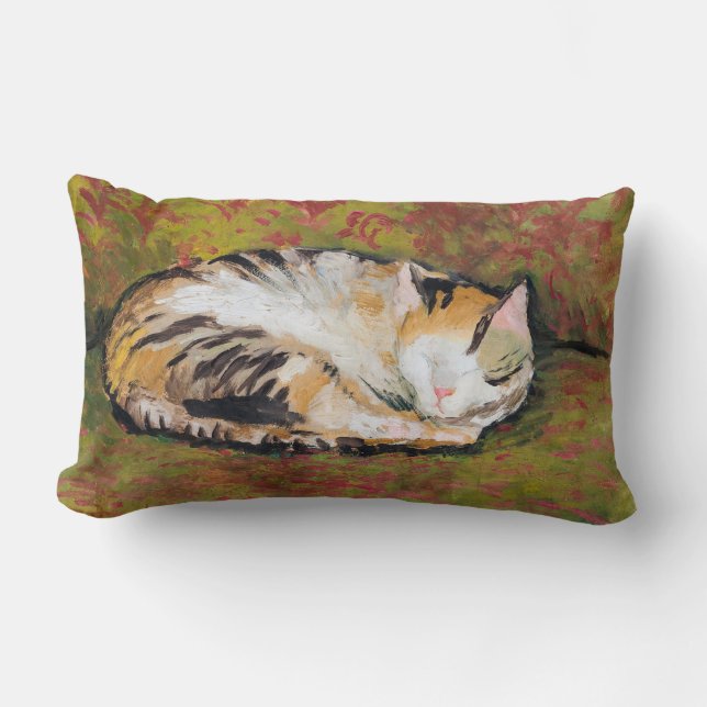 Cat, August Macke Lumbar Pillow (Front)