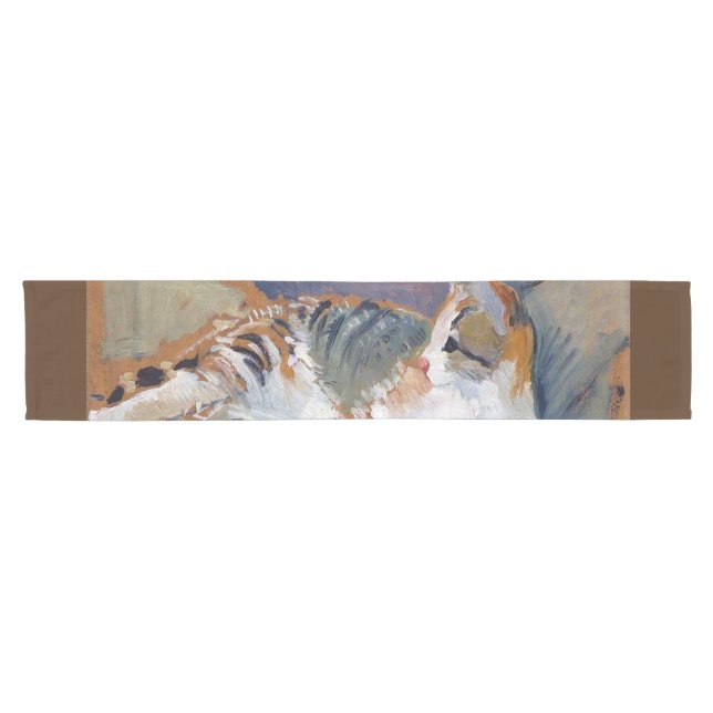 Cat, August Macke Short Table Runner (Horizontal)