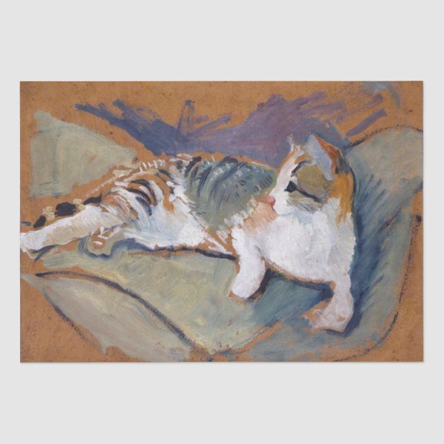 Cat, August Macke Tissue Paper (Front)