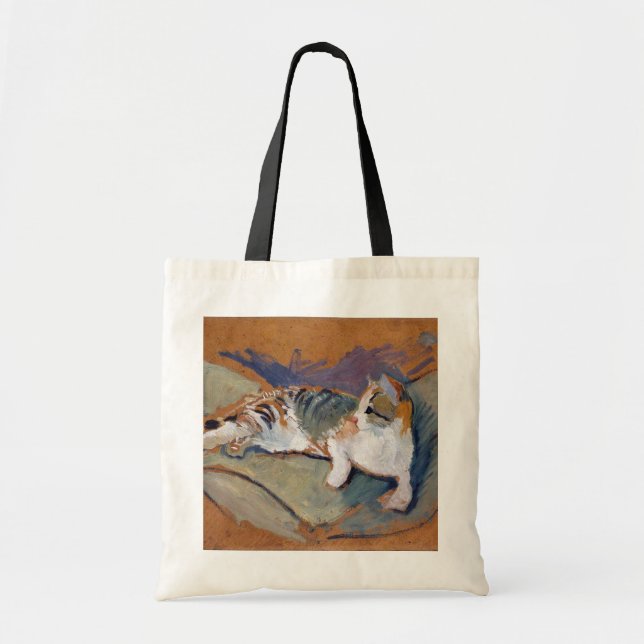 Cat, August Macke Tote Bag (Front)