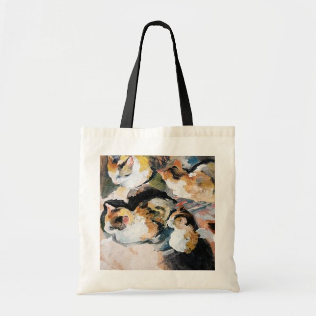 Cat, August Macke Tote Bag (Front)