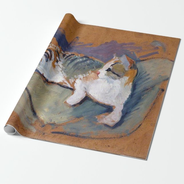 Cat, August Macke Wrapping Paper (Unrolled)