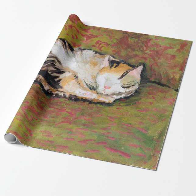 Cat, August Macke Wrapping Paper (Unrolled)