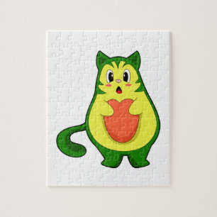 Cat Avocado Jigsaw Puzzle