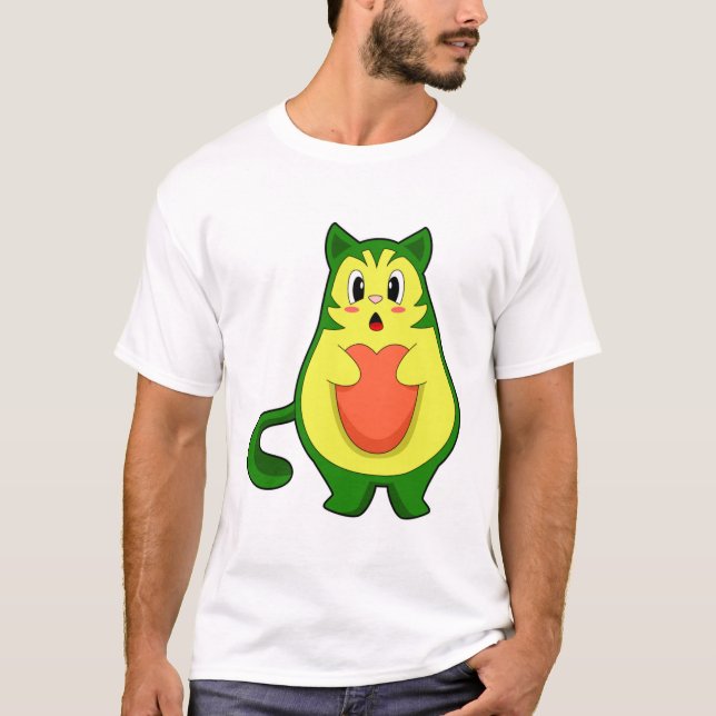 Cat Avocado T-Shirt (Front)