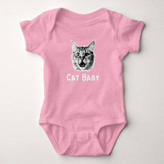 Cat Baby Retro Bodysuit