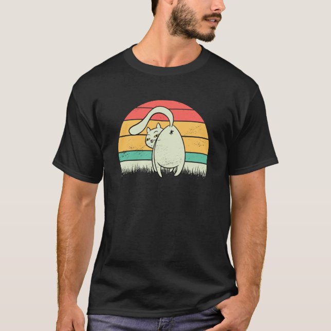 cat backside cat  kittens hangover T-Shirt (Front)