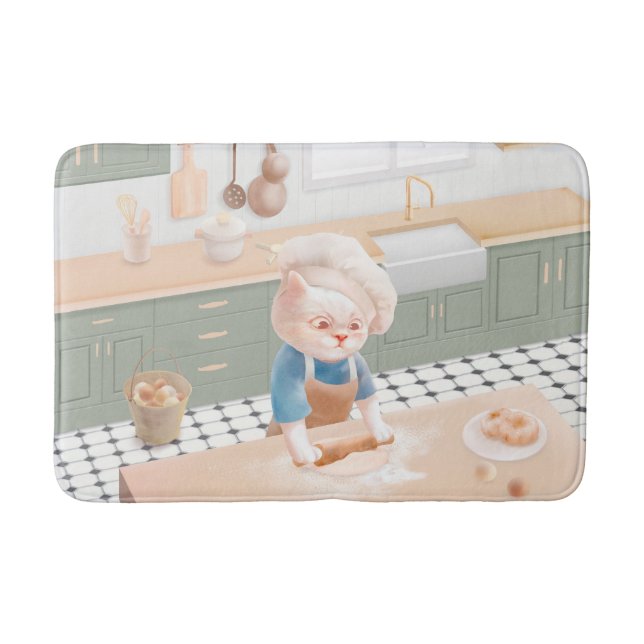 Cat Baker Baby – Cosy Morning Kneading Bath Mat (Front)