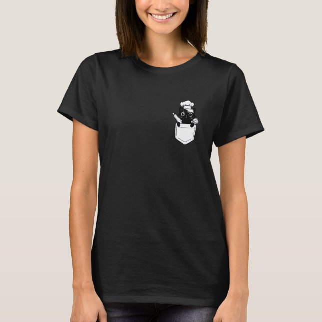 Cat Baker Chest Bag T-Shirt (Front)