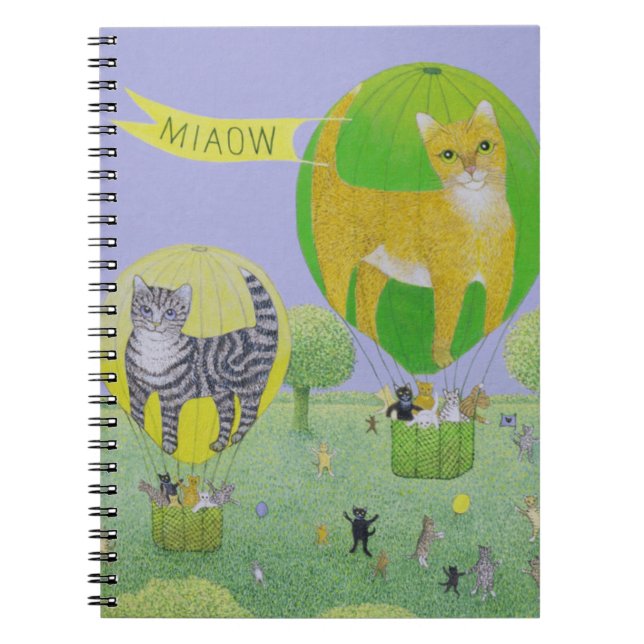 Cat Balloon Race Notebook (Front)